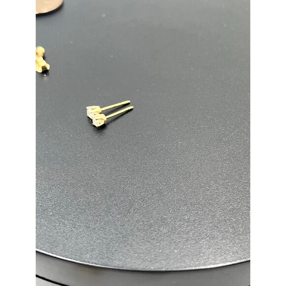 Classic 14k Yellow Gold Prong Set Diamond Stud Earrings, 3mm, .60 Grans - Picture 10 of 12